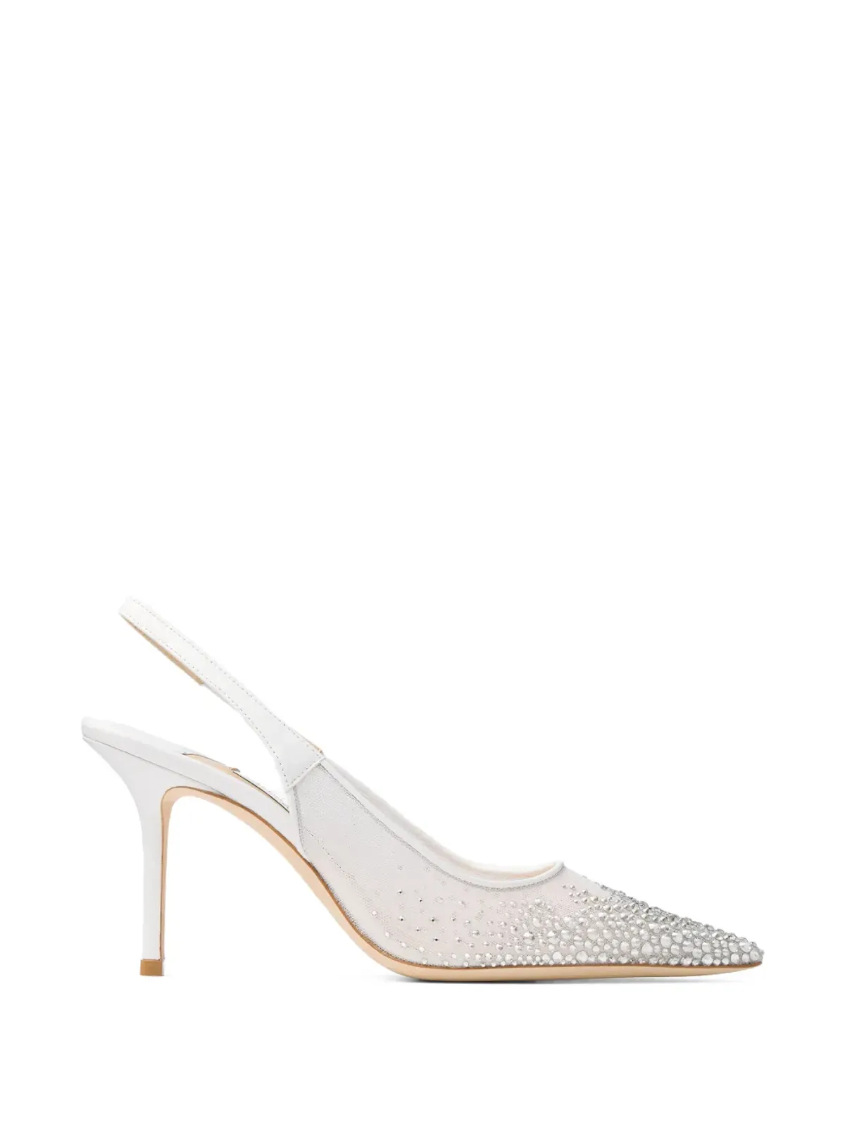 Jimmy Choo Love crystal-embellished pumps - White - 画像1