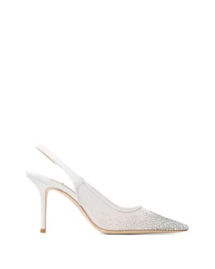 Jimmy Choo Love crystal-embellished pumps - White - サムネイル1