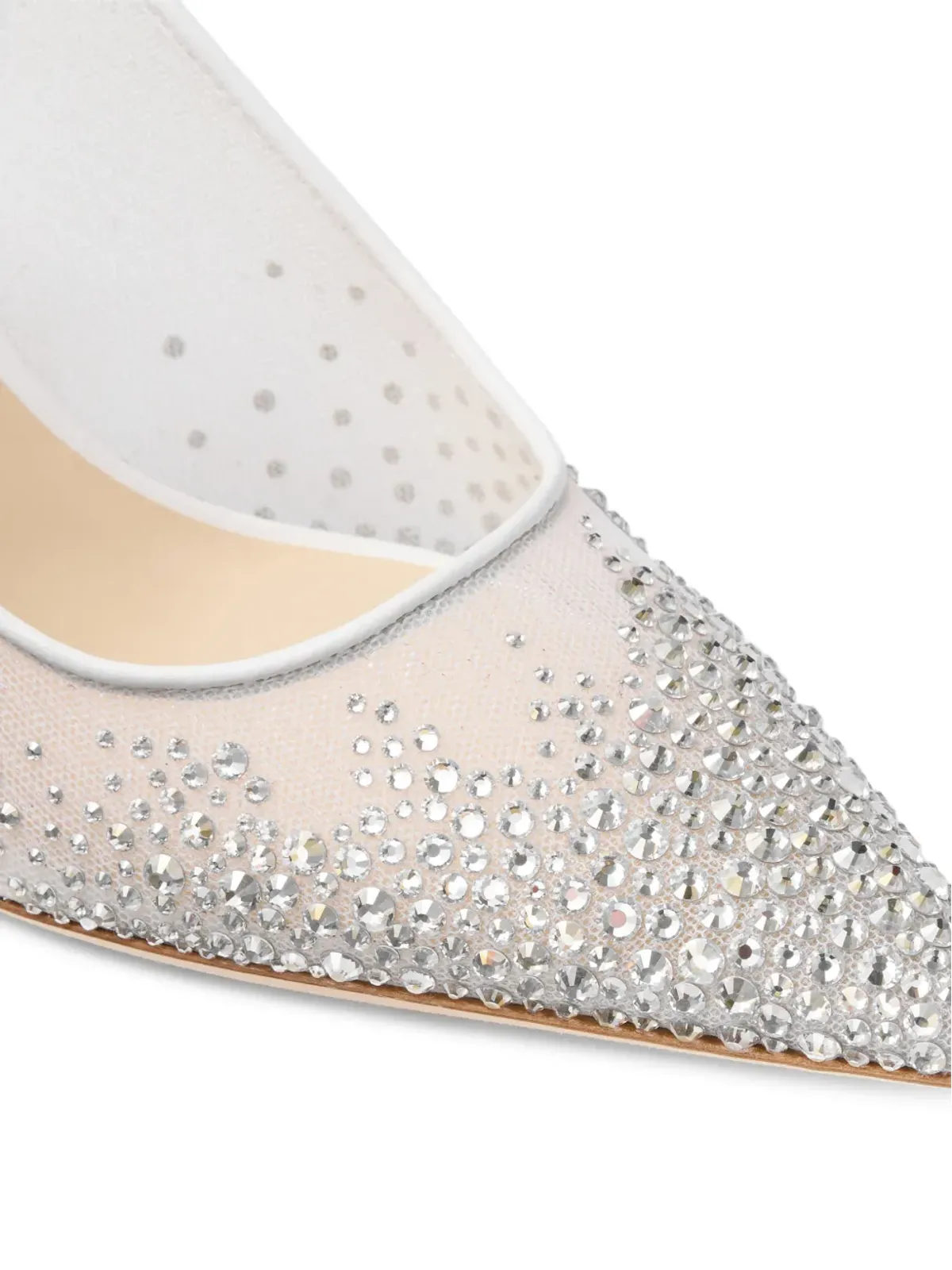 Jimmy Choo Love crystal-embellished pumps - White - 画像5