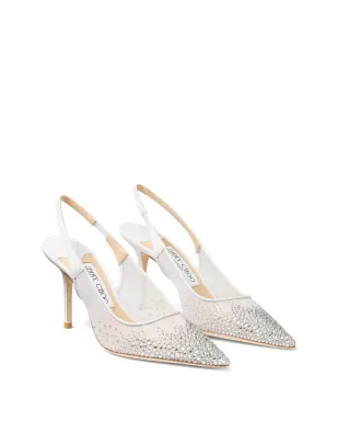 Jimmy Choo Love crystal-embellished pumps - White - サムネイル2