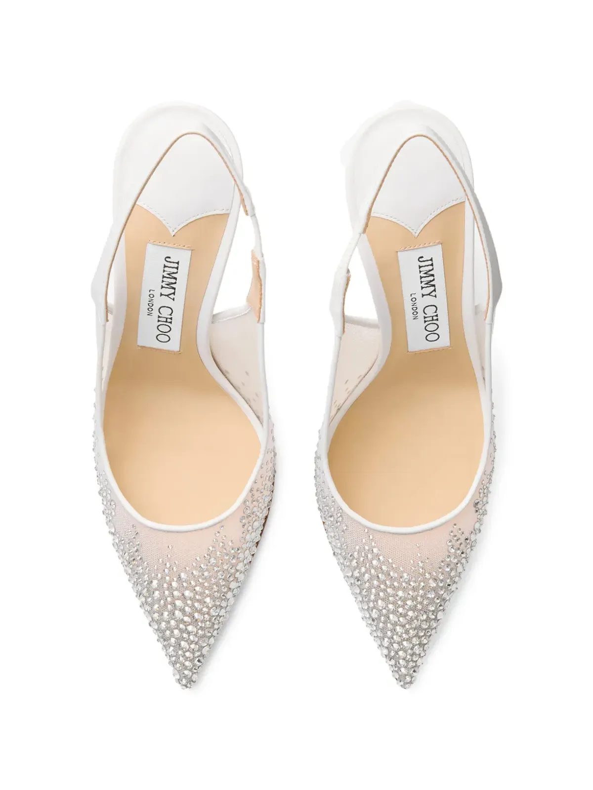 Jimmy Choo Love crystal-embellished pumps - White - 画像3