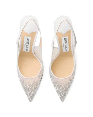 Jimmy Choo Love crystal-embellished pumps - White - サムネイル3