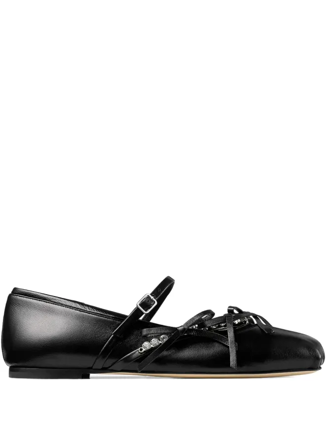 Jimmy Choo Jimmy Choo ロリ バレエフラット ブラックの商品画像