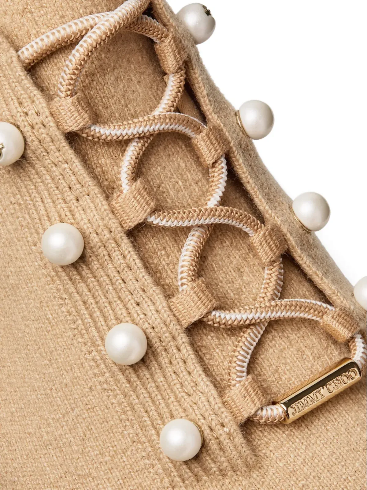 Jimmy Choo ヴェレス パール レースアップ スニーカー - 画像5