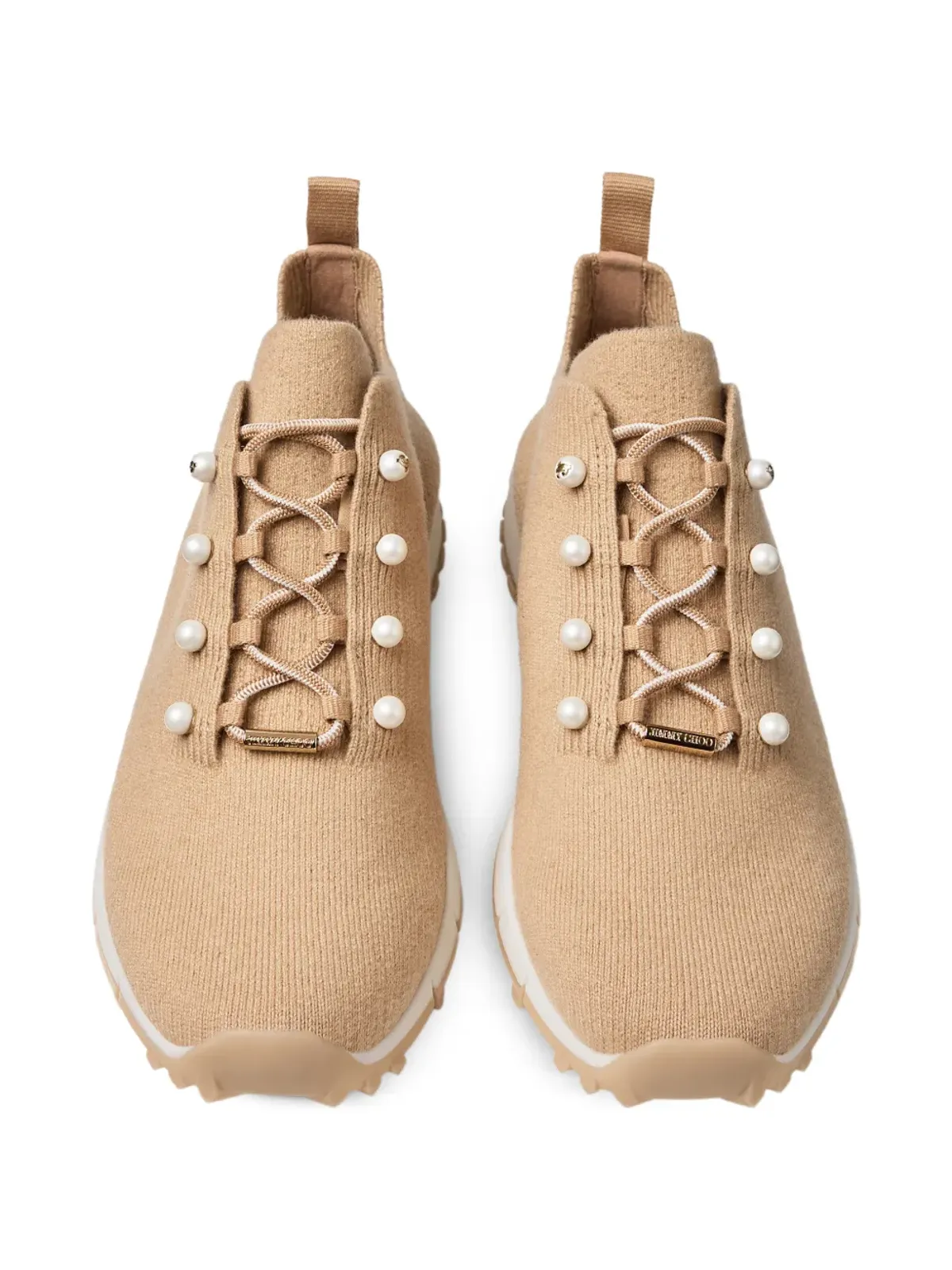 Jimmy Choo ヴェレス パール レースアップ スニーカー - 画像4