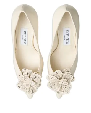 Jimmy Choo ミミ フラワーアップリケ パンプス - サムネイル3