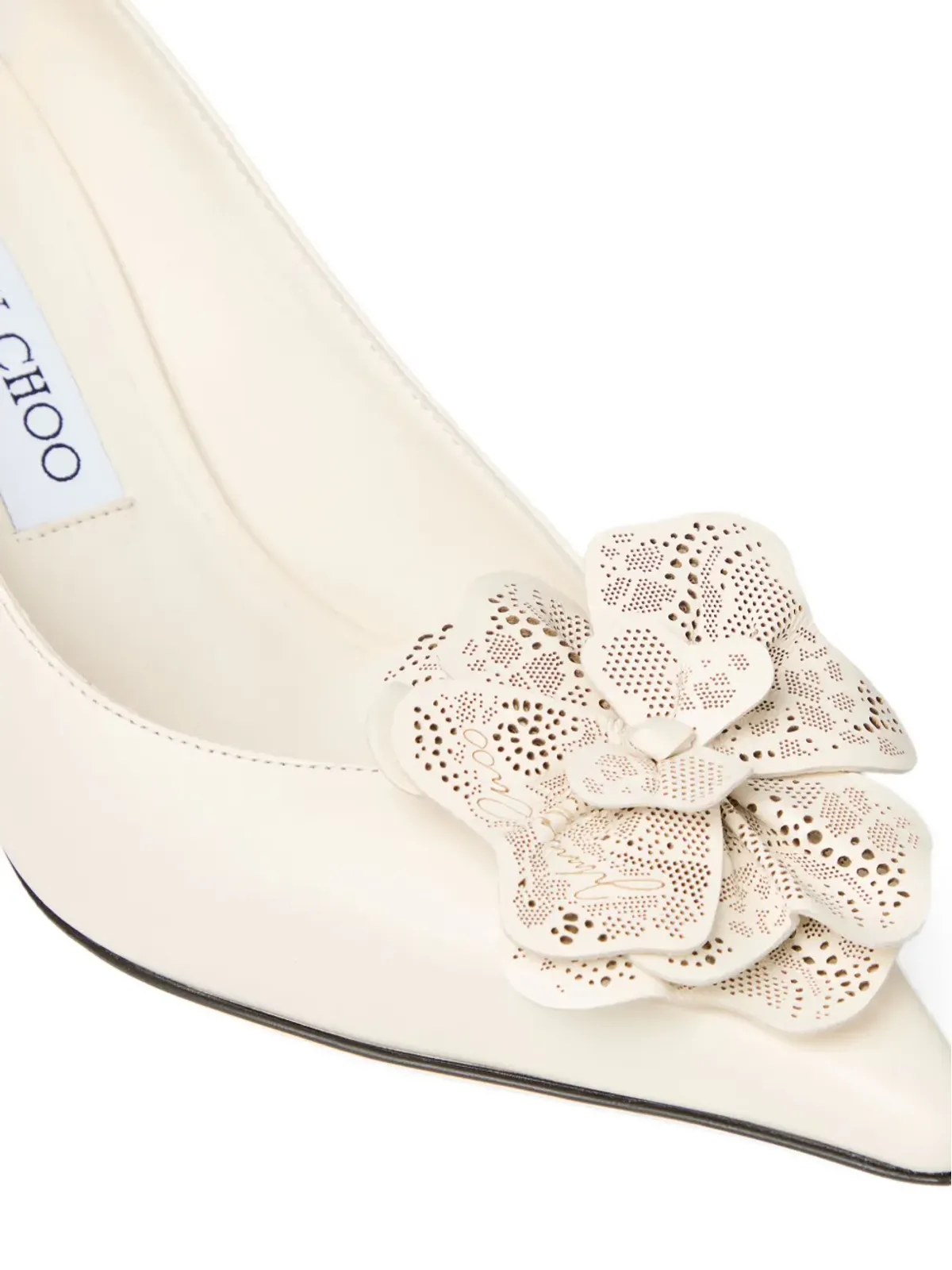 Jimmy Choo ミミ フラワーアップリケ パンプス - 画像4