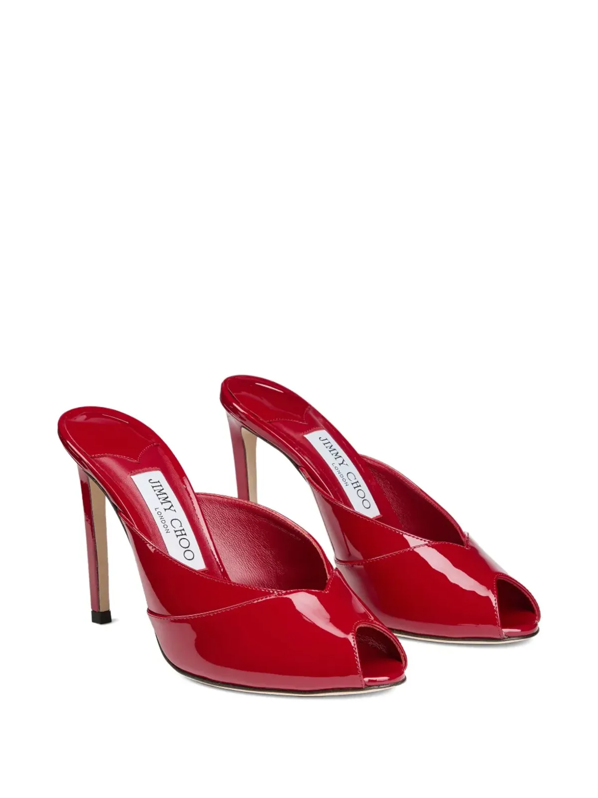 Jimmy Choo ブリジット ピープトゥーミュール - 画像2