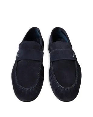 Jimmy Choo Ellis ロゴ入りローファー ブルー - サムネイル4