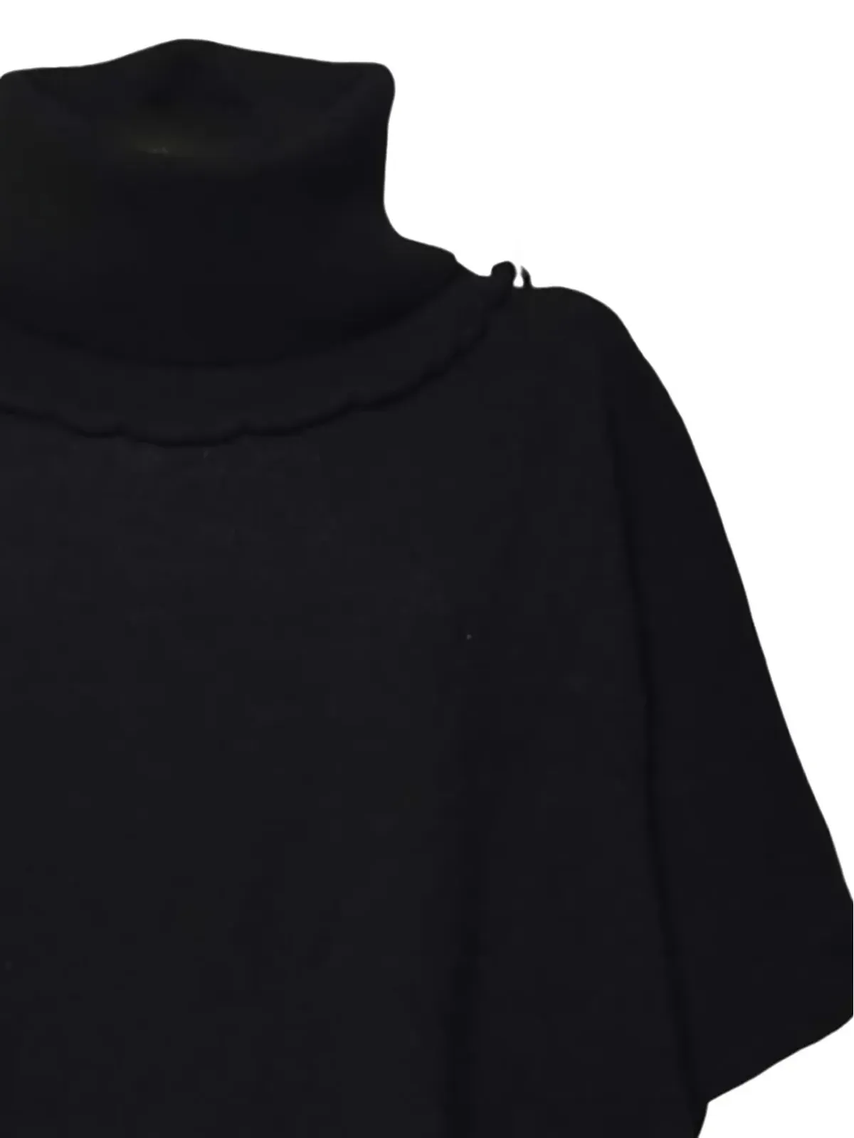 SOLOTRE ロールネックトップ - ブラック - 画像3