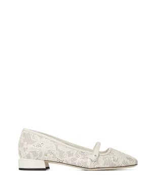 Jimmy Choo エリザ パール レーザーカット バレリーナ - サムネイル1