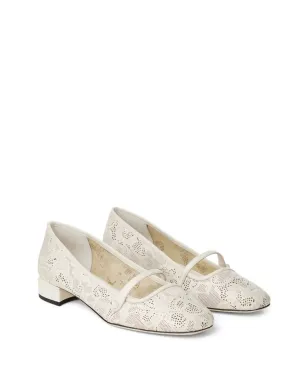 Jimmy Choo エリザ パール レーザーカット バレリーナ - サムネイル2