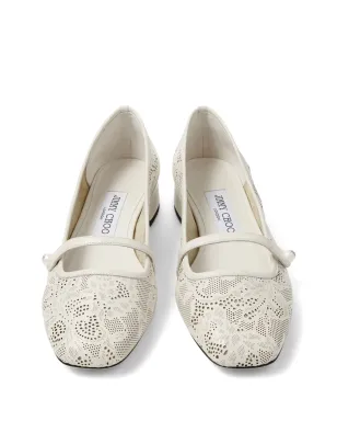 Jimmy Choo エリザ パール レーザーカット バレリーナ - サムネイル4