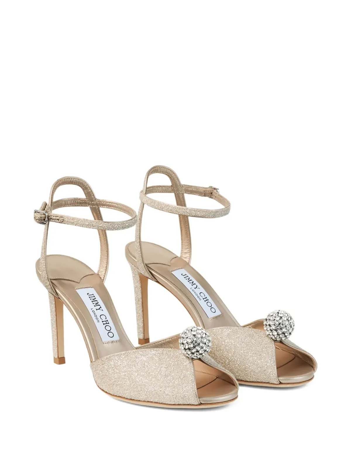 Jimmy Choo クリスタル装飾サンダル - 画像2