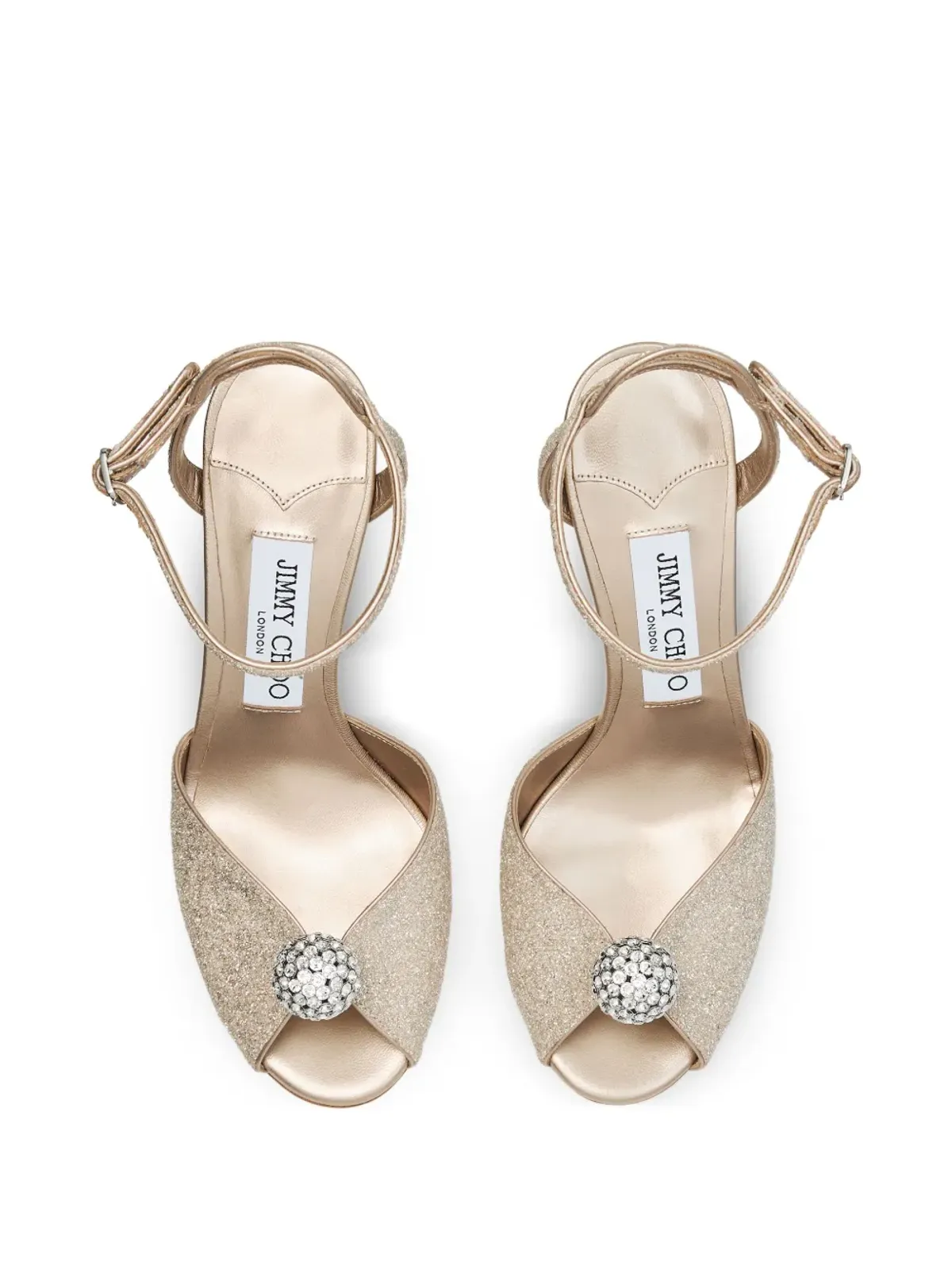 Jimmy Choo クリスタル装飾サンダル - 画像4