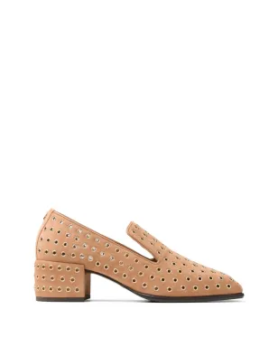 Jimmy Choo エリオット メタルアイレット ヒール付きローファー - サムネイル1