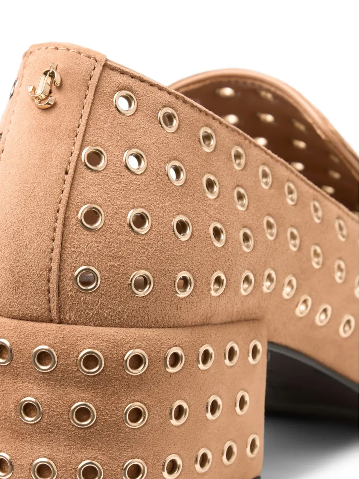 Jimmy Choo エリオット メタルアイレット ヒール付きローファー - 画像5