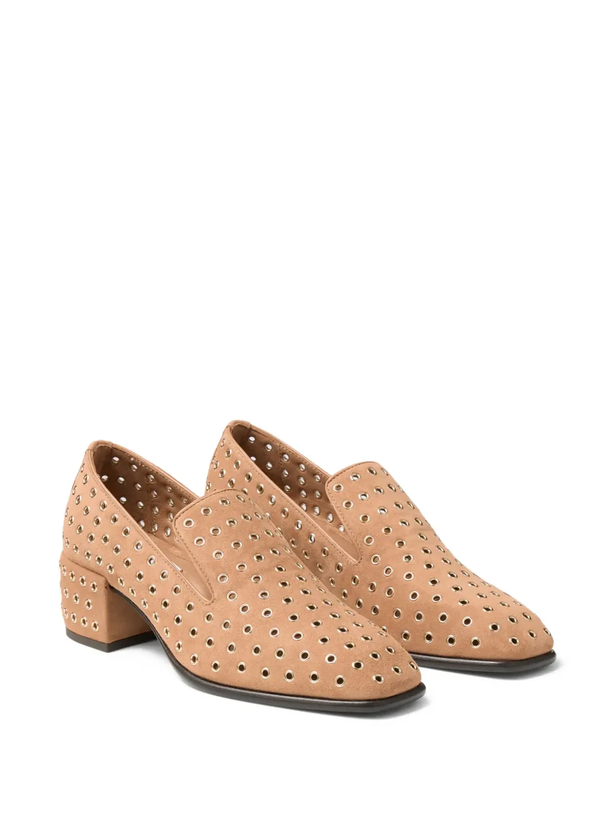 Jimmy Choo エリオット メタルアイレット ヒール付きローファー - 画像2