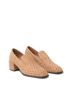 Jimmy Choo エリオット メタルアイレット ヒール付きローファー - サムネイル2