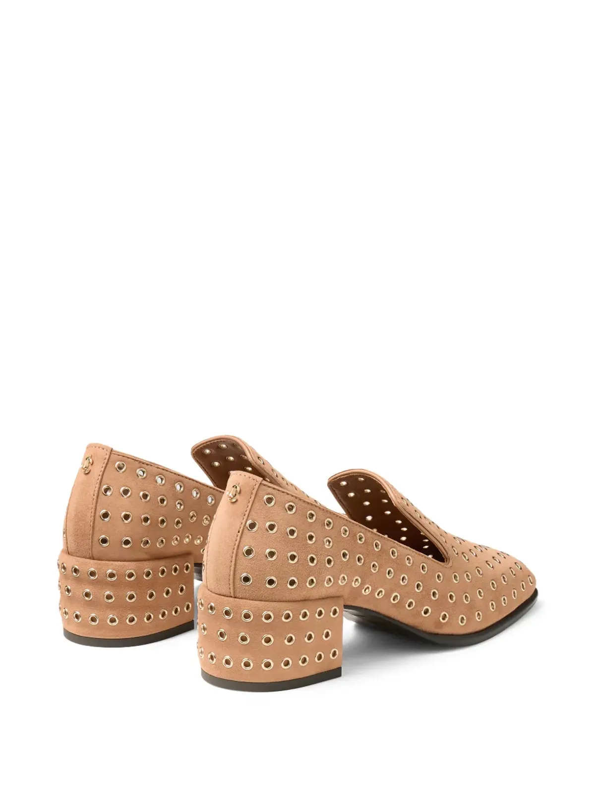 Jimmy Choo エリオット メタルアイレット ヒール付きローファー - 画像3