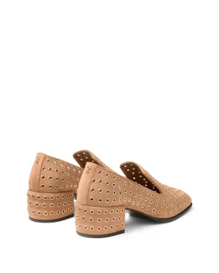 Jimmy Choo エリオット メタルアイレット ヒール付きローファー - サムネイル3