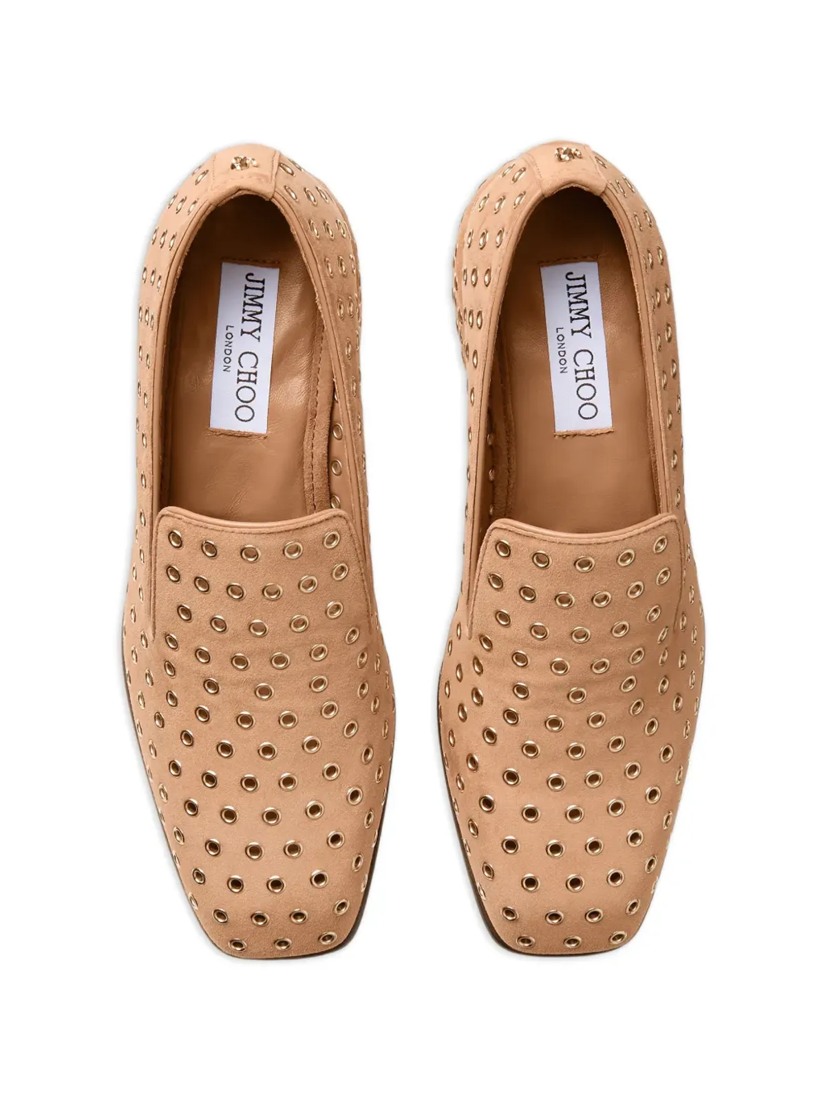 Jimmy Choo エリオット メタルアイレット ヒール付きローファー - 画像4