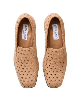 Jimmy Choo エリオット メタルアイレット ヒール付きローファー - サムネイル4