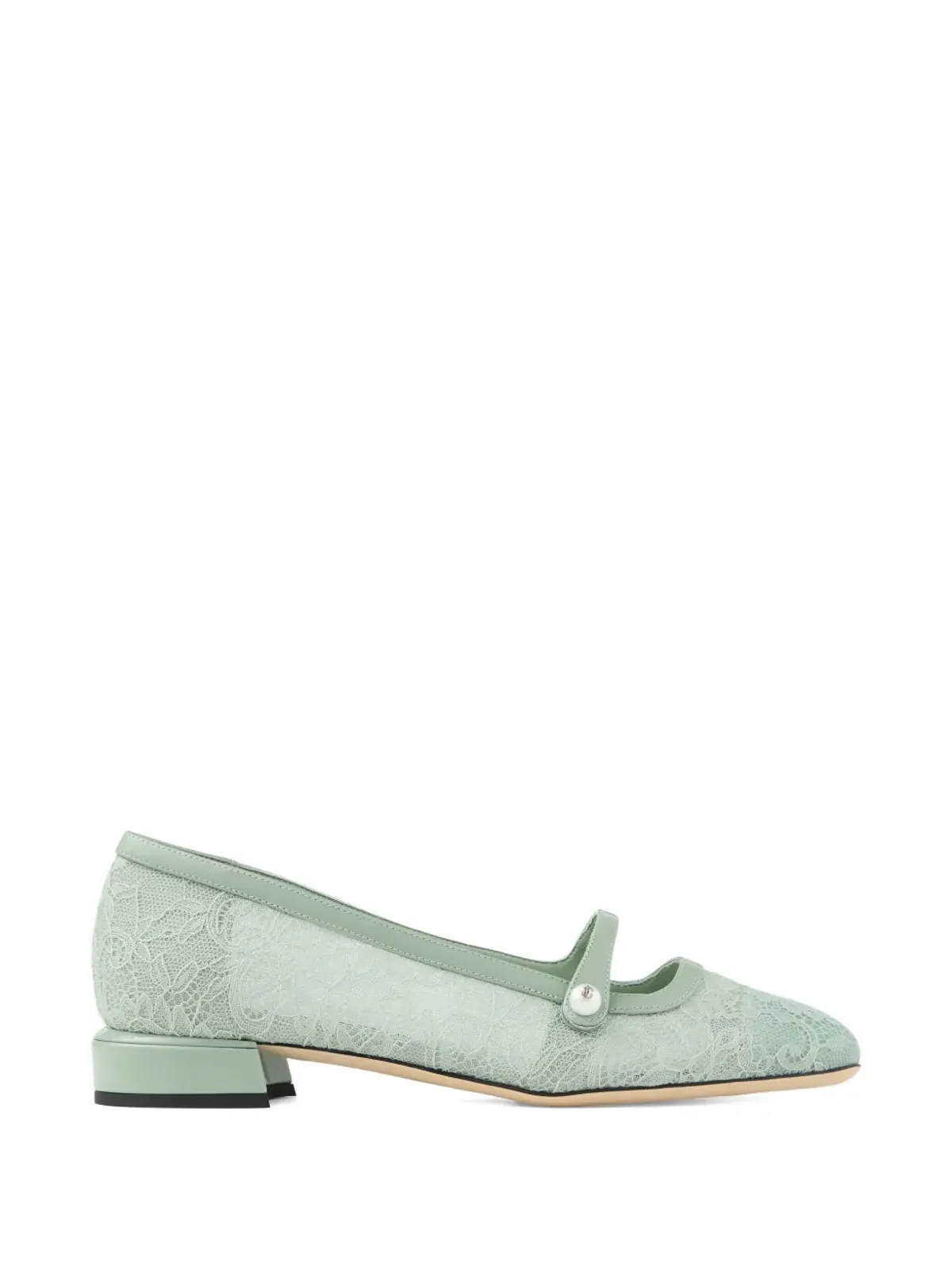 Jimmy Choo エリザ レースパール バレエフラット - グリーン - 画像1