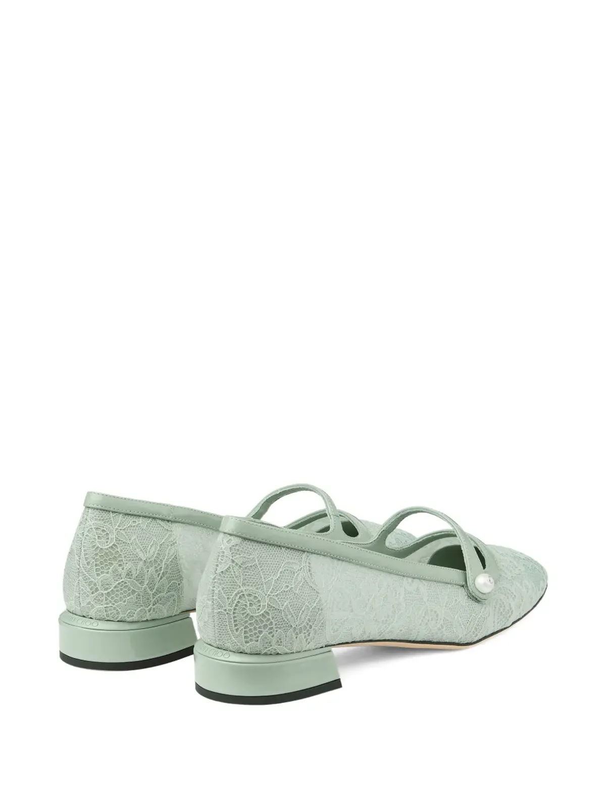 Jimmy Choo エリザ レースパール バレエフラット - グリーン - 画像3