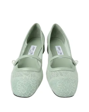 Jimmy Choo エリザ レースパール バレエフラット - グリーン - サムネイル4
