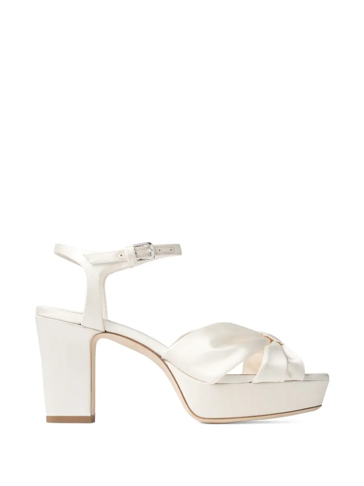 Jimmy Choo ノットド ヘロイス プラットフォーム サンダル - White - 画像1