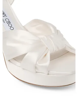 Jimmy Choo ノットド ヘロイス プラットフォーム サンダル - White - サムネイル5