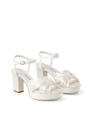 Jimmy Choo ノットド ヘロイス プラットフォーム サンダル - White - サムネイル2