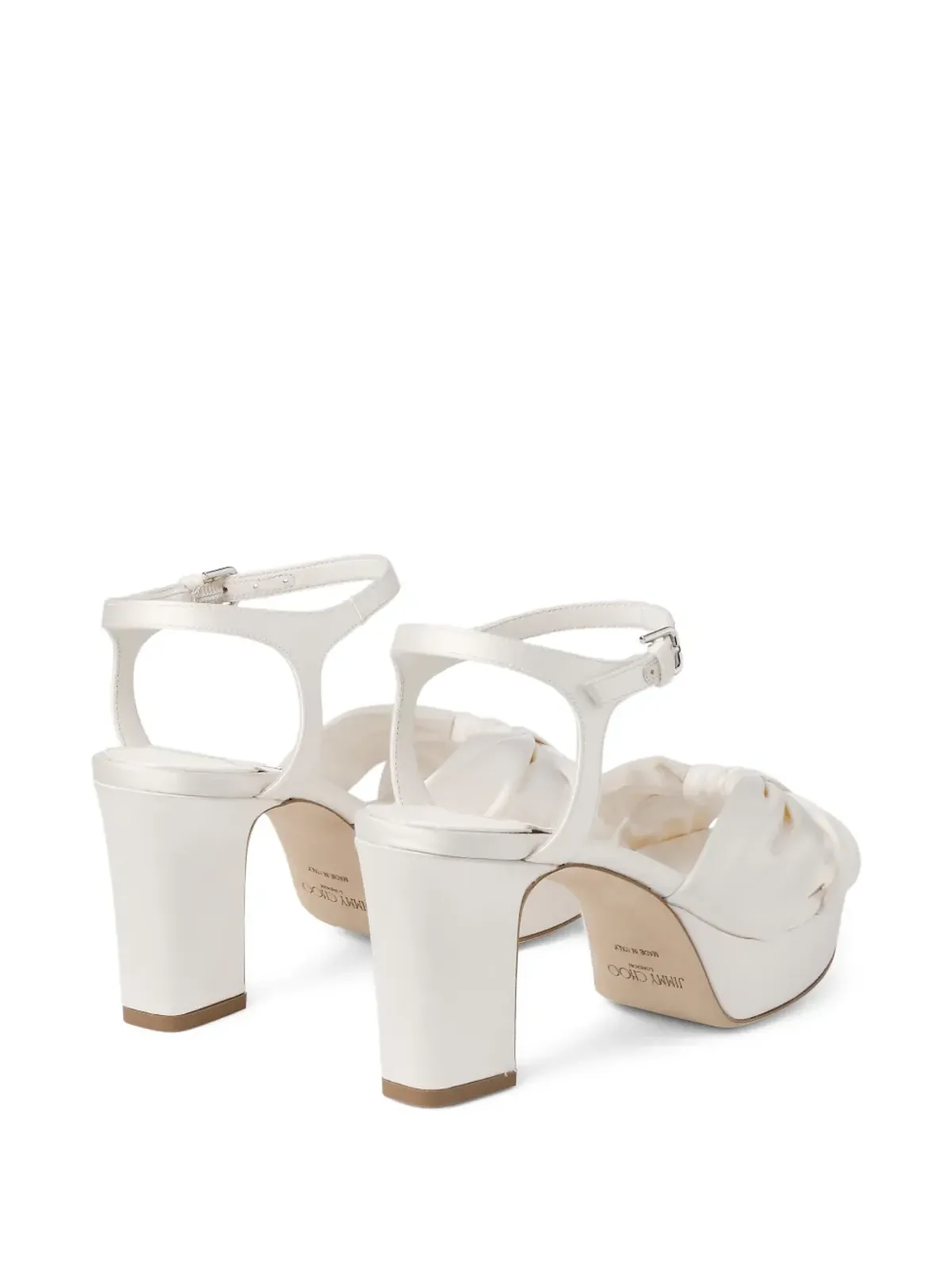 Jimmy Choo ノットド ヘロイス プラットフォーム サンダル - White - 画像4