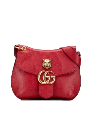 Gucci ビンテージ 2000-2015 GG Marmont レザー アニマリエ クロスボディバッグ レッド - サムネイル1