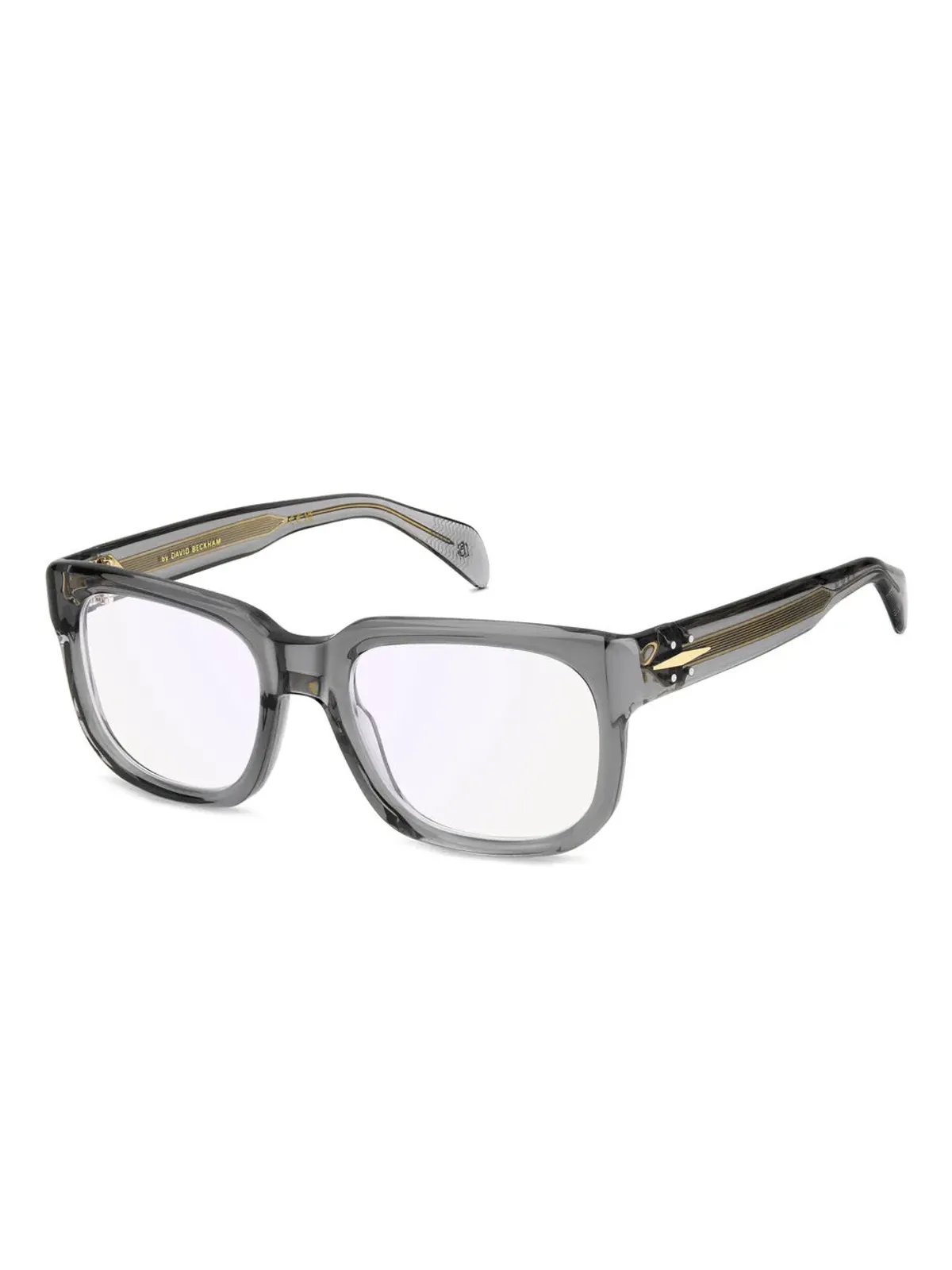 Eyewear by David Beckham スクエアフレーム眼鏡（グレー） - 画像2