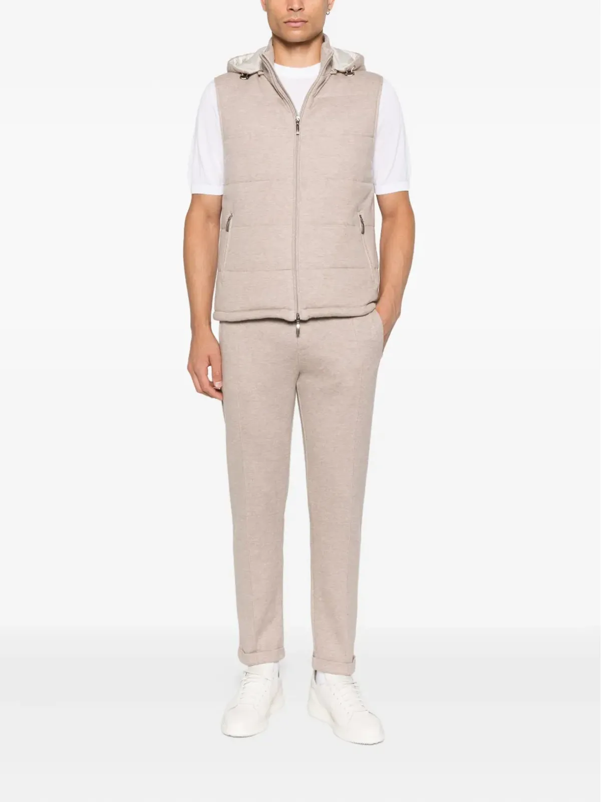 Doriani Cashmere 白の半袖Tシャツ - 画像2