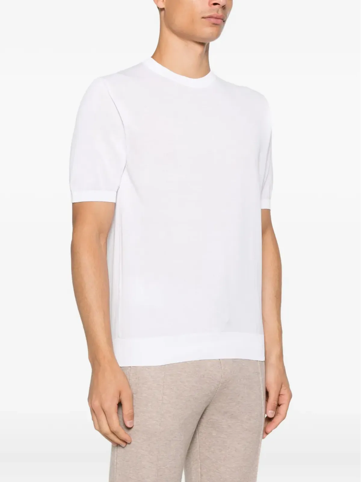 Doriani Cashmere 白の半袖Tシャツ - 画像3