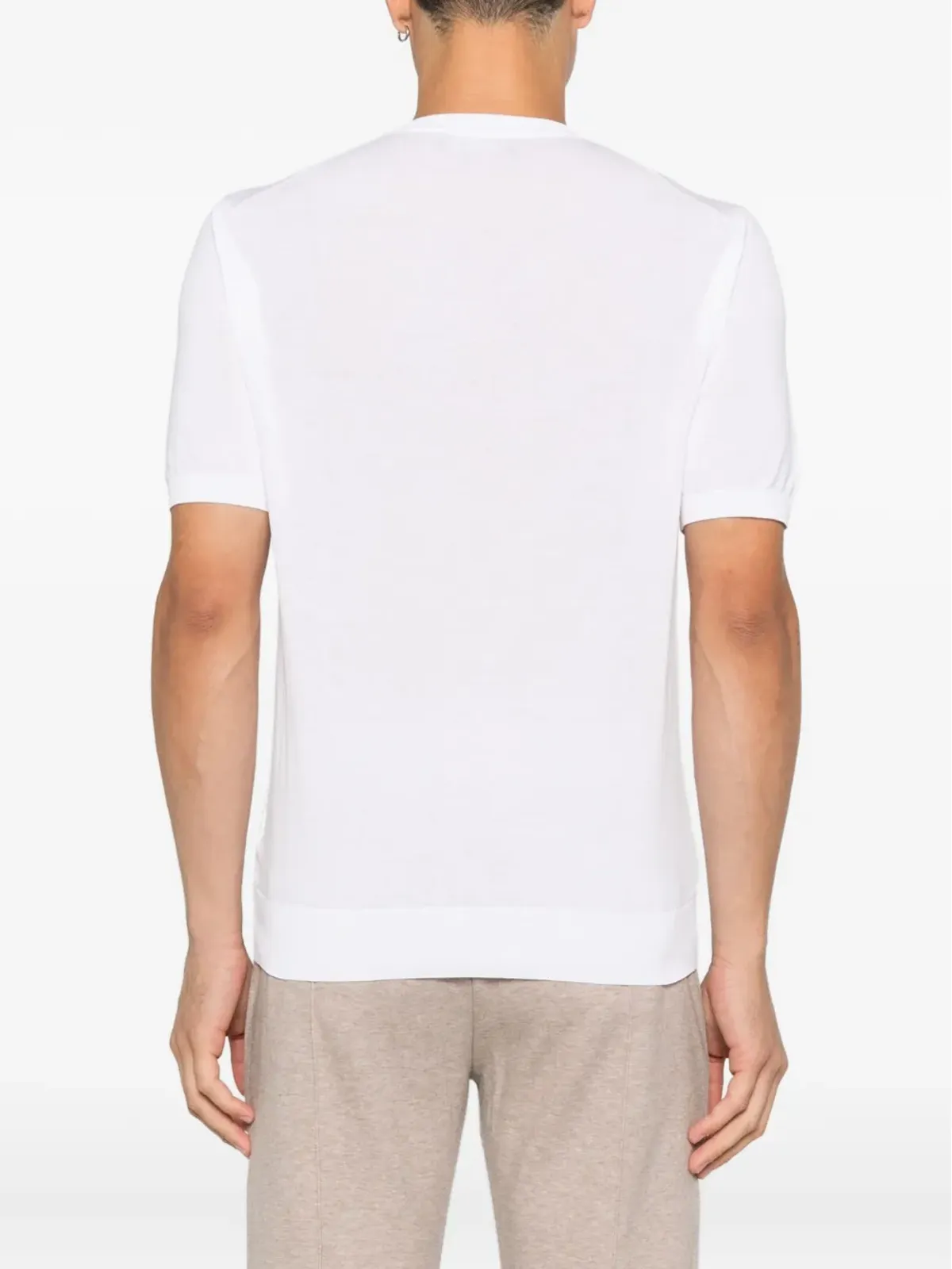 Doriani Cashmere 白の半袖Tシャツ - 画像4
