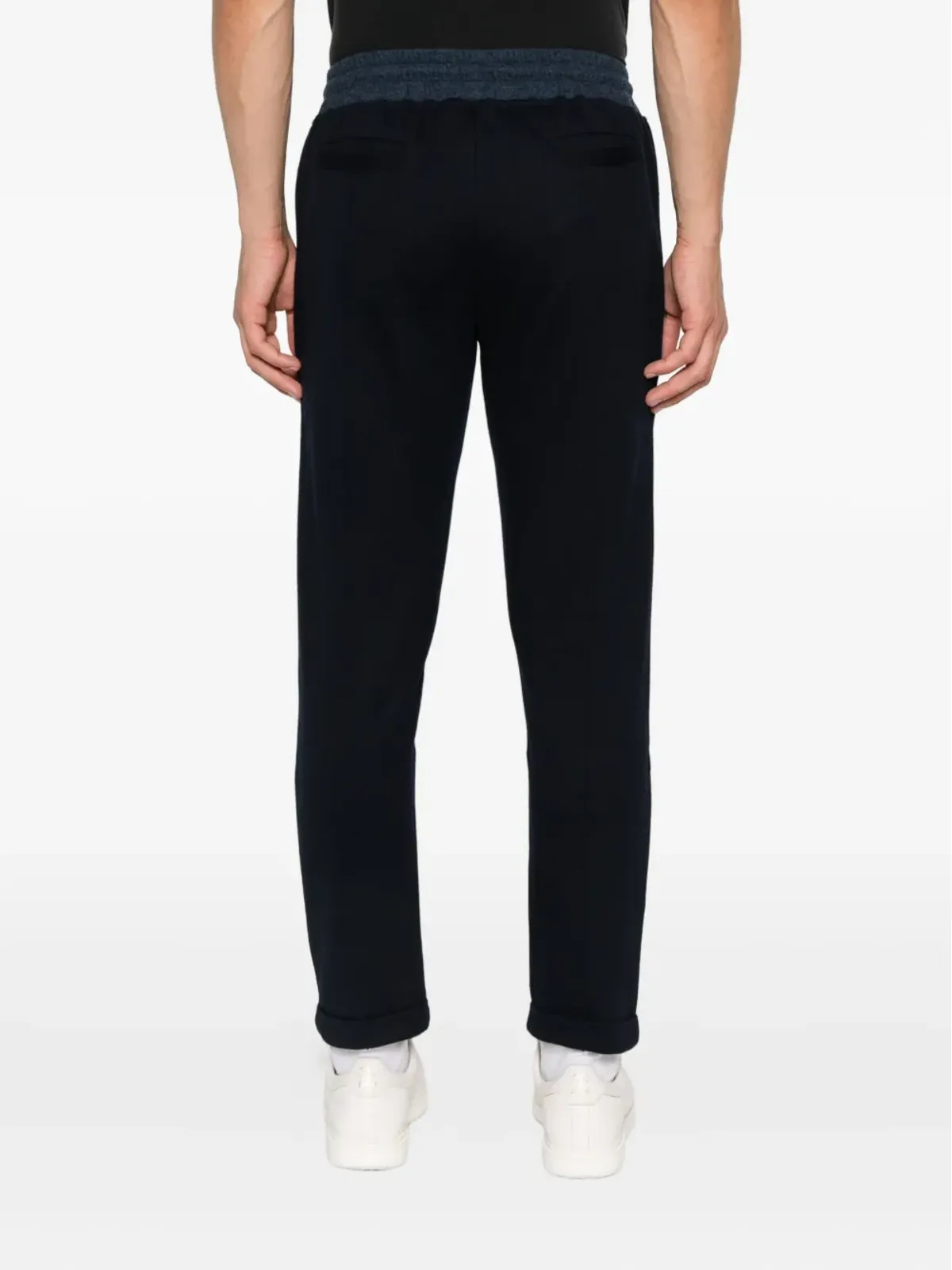 Doriani Cashmere ドローストリングウエストパンツ（ブラック） - 画像4