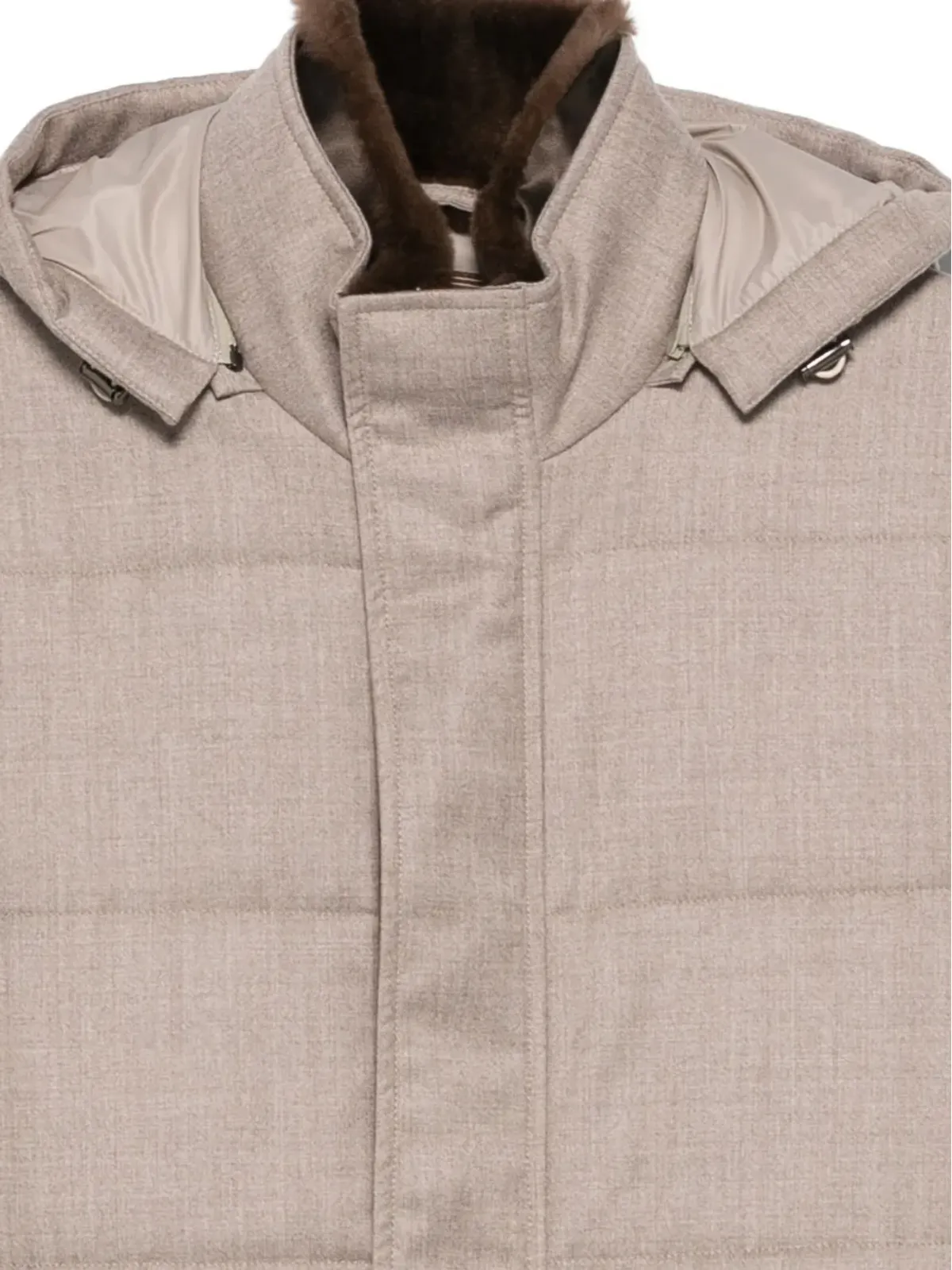 Doriani Cashmere 中綿入りフード付きジャケット - 画像3