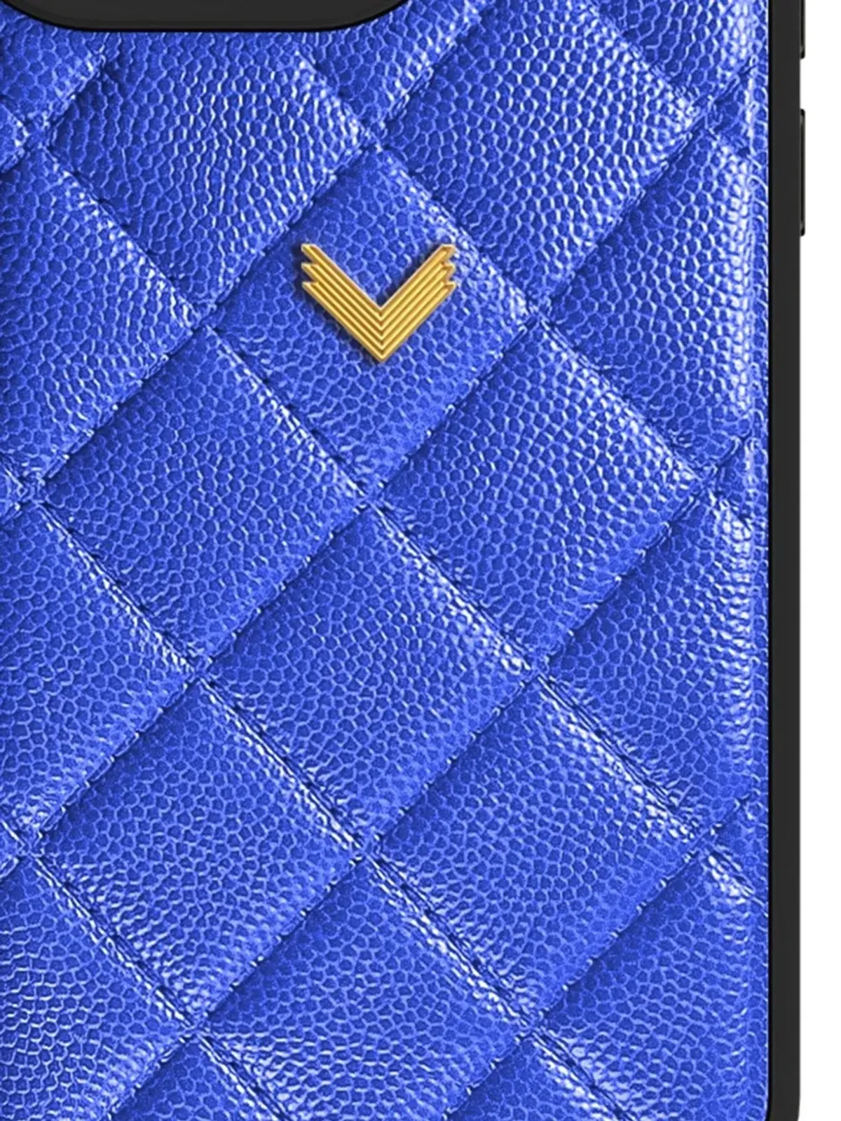VELANTE キルテッド iPhone 16 Pro ケース - ブルー - 画像5