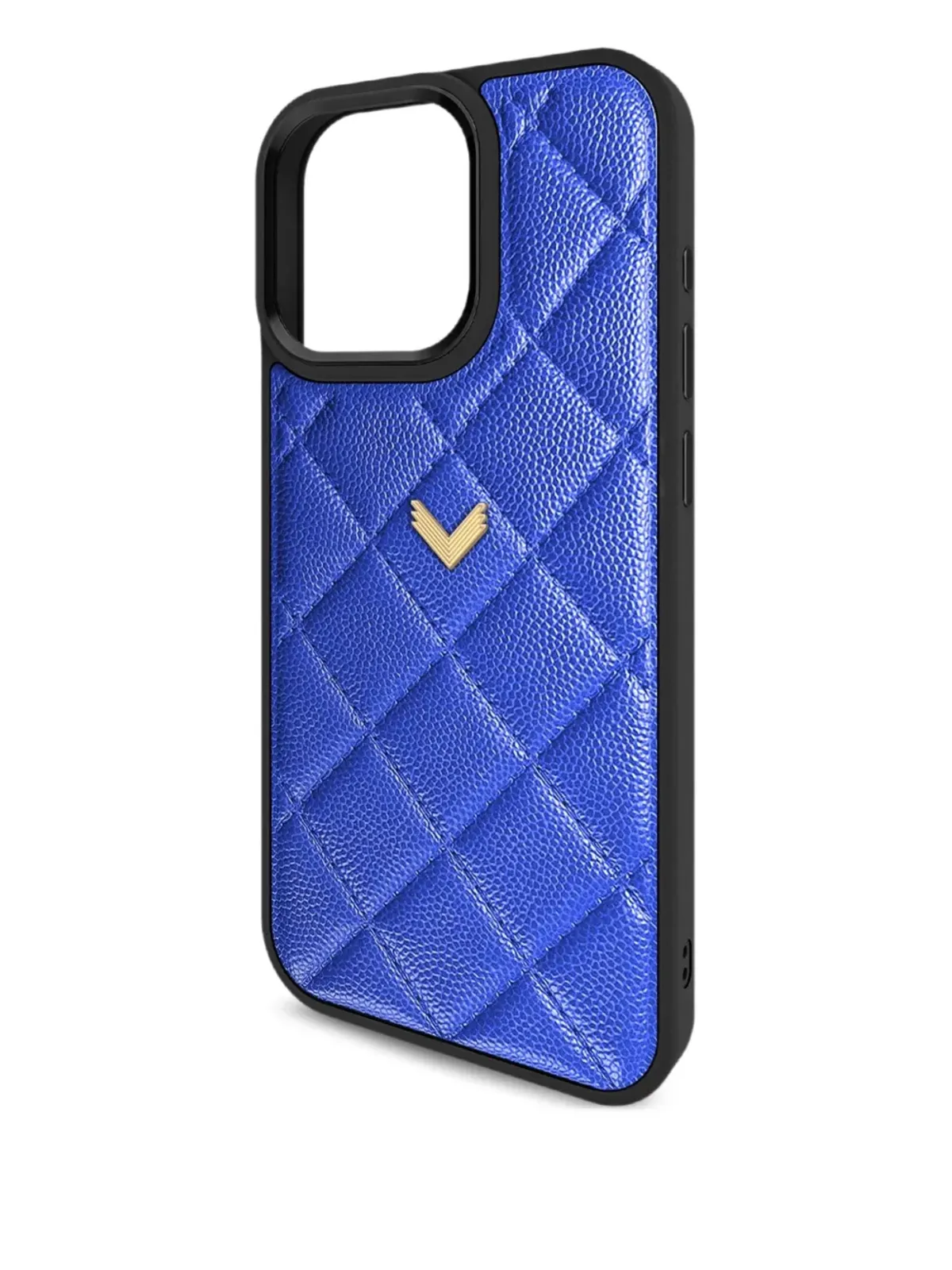 VELANTE キルテッド iPhone 16 Pro ケース - ブルー - 画像4