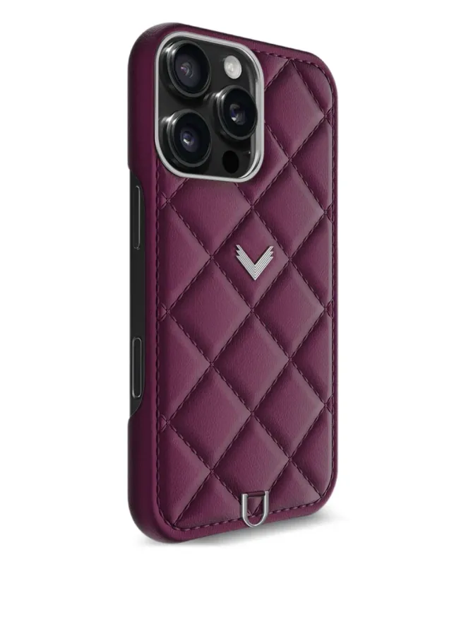 VELANTE VELANTE キルテッド iPhone ケース - Purpleの商品画像