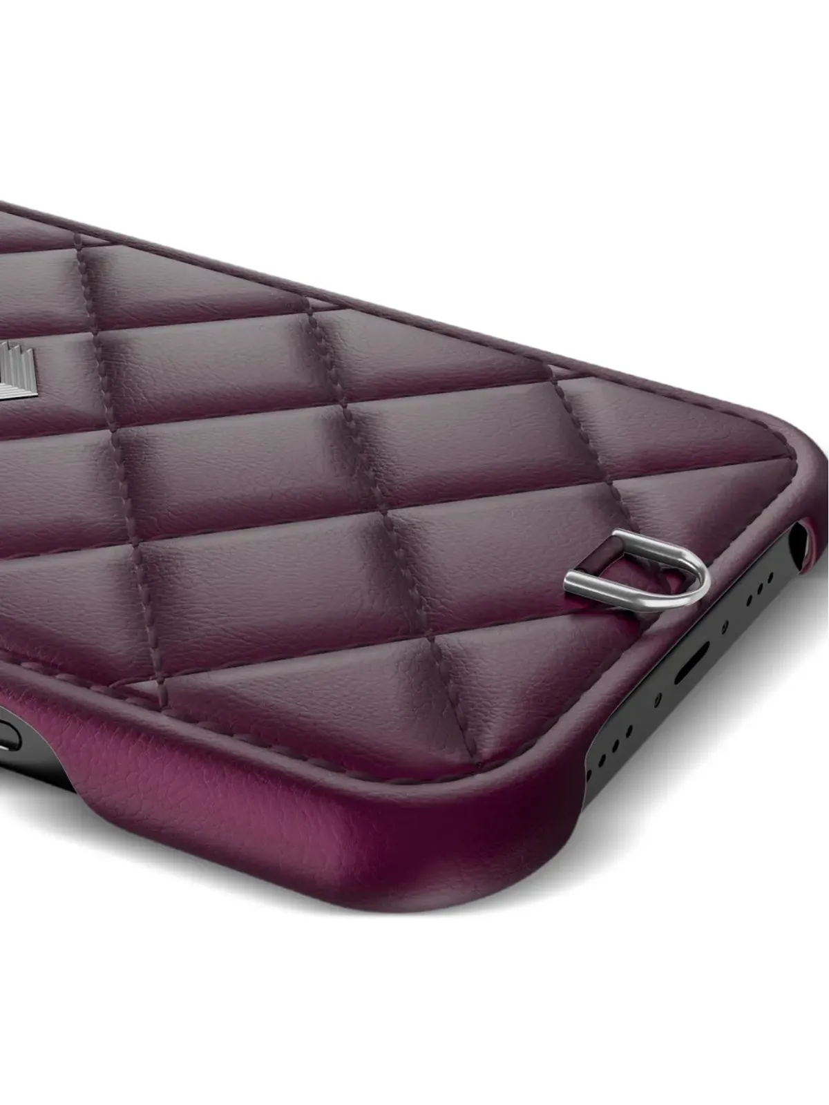 VELANTE キルテッド iPhone ケース - Purple - 画像3