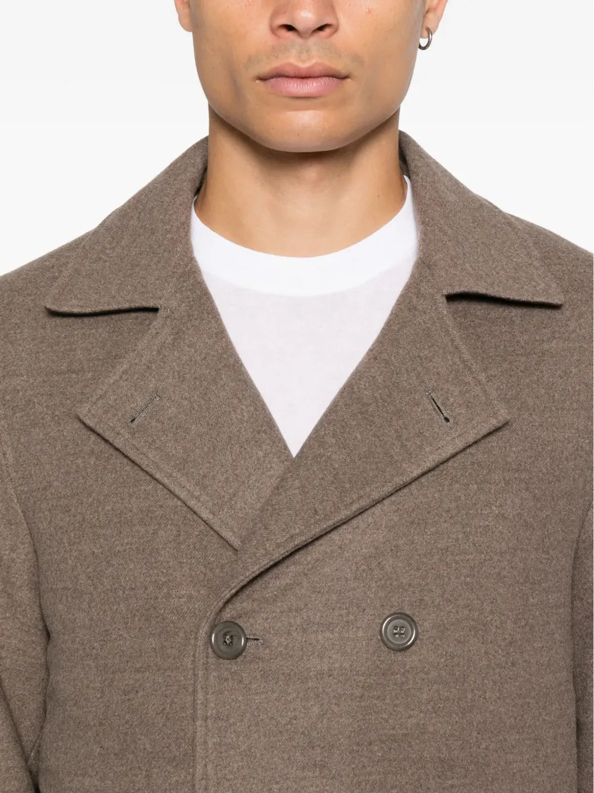 Doriani Cashmere ドリアーニ カシミア ダブルブレスト コート - 画像5