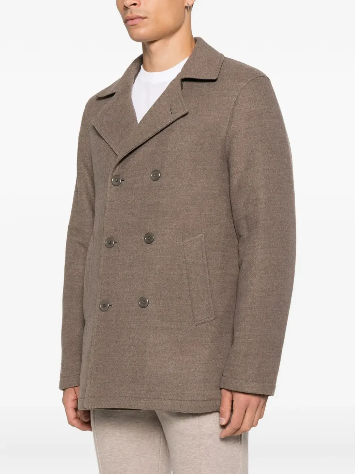 Doriani Cashmere ドリアーニ カシミア ダブルブレスト コート - 画像3