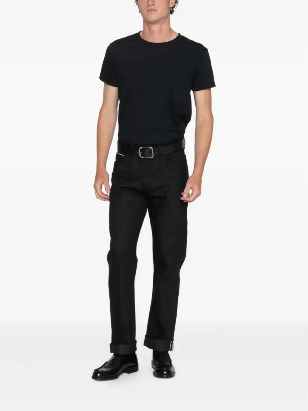Naked and Famous True Guy カフ付きジーンズ - 画像2