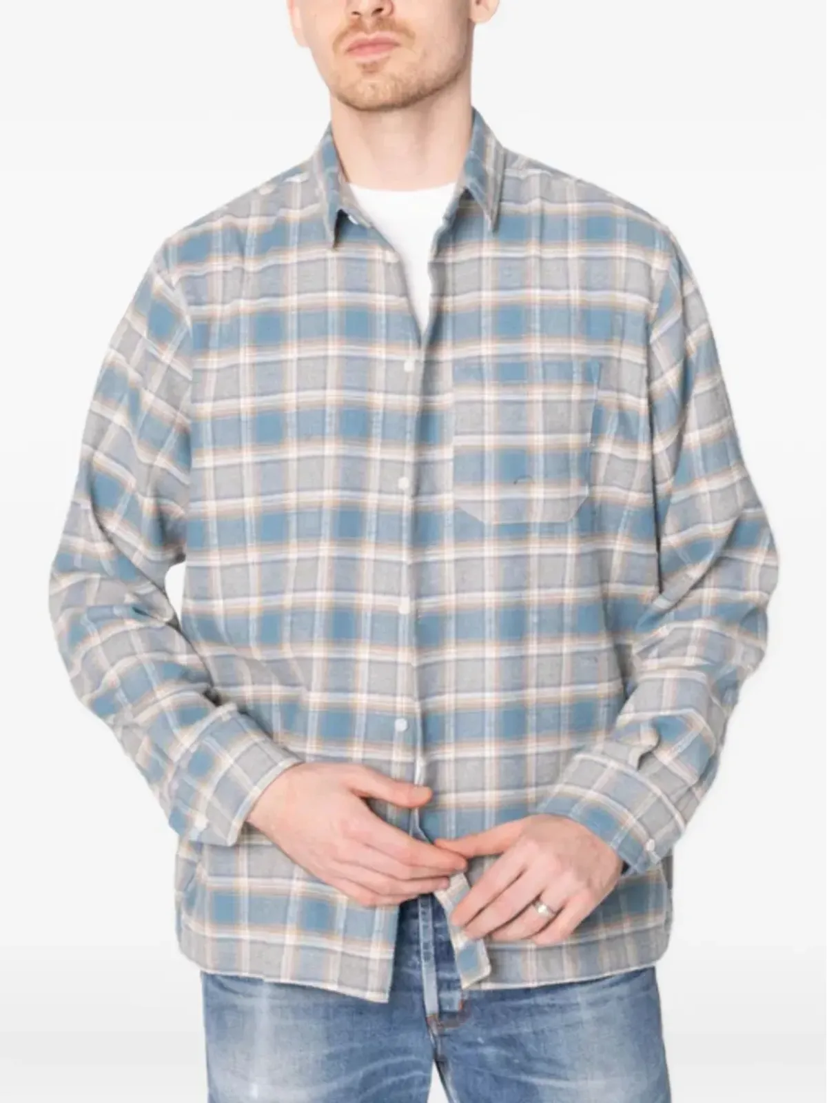 Naked and Famous True Shirt チェック柄ポケットシャツ - 画像2