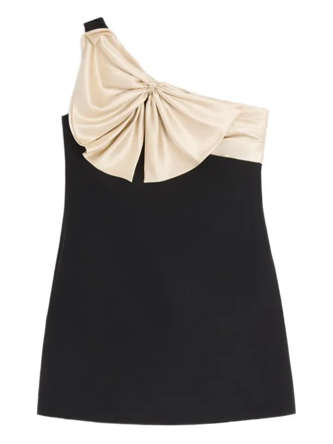 Valentino Garavani Valentino Garavani ワンショルダーボウミニドレスの商品画像
